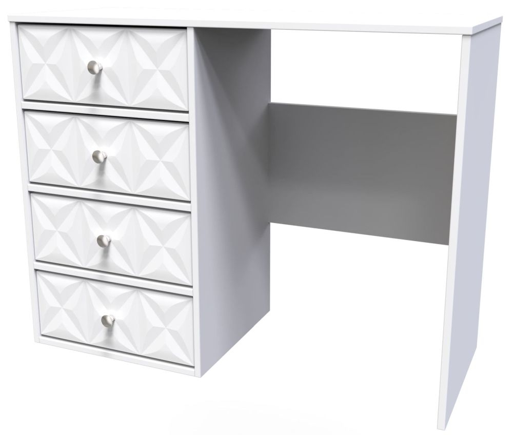 Product photograph of Pixel Matt White Desk from Choice Furniture Superstore.
