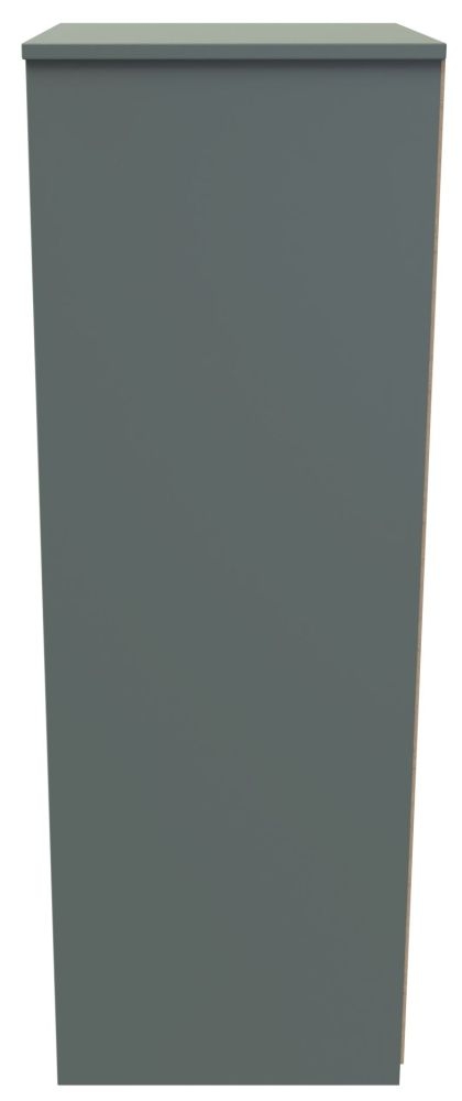 Product photograph of Nashville Green 5 Drawer Narrow Chest from Choice Furniture Superstore.