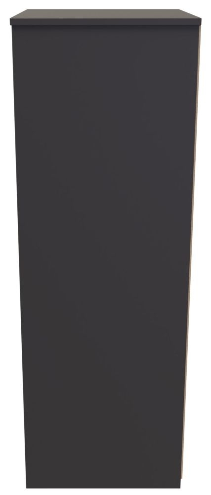 Product photograph of New York Graphite 5 Drawer Narrow Chest from Choice Furniture Superstore.