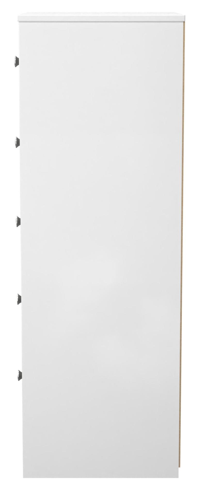 Product photograph of Padstow Grey And White 5 Drawer Narrow Chest from Choice Furniture Superstore.