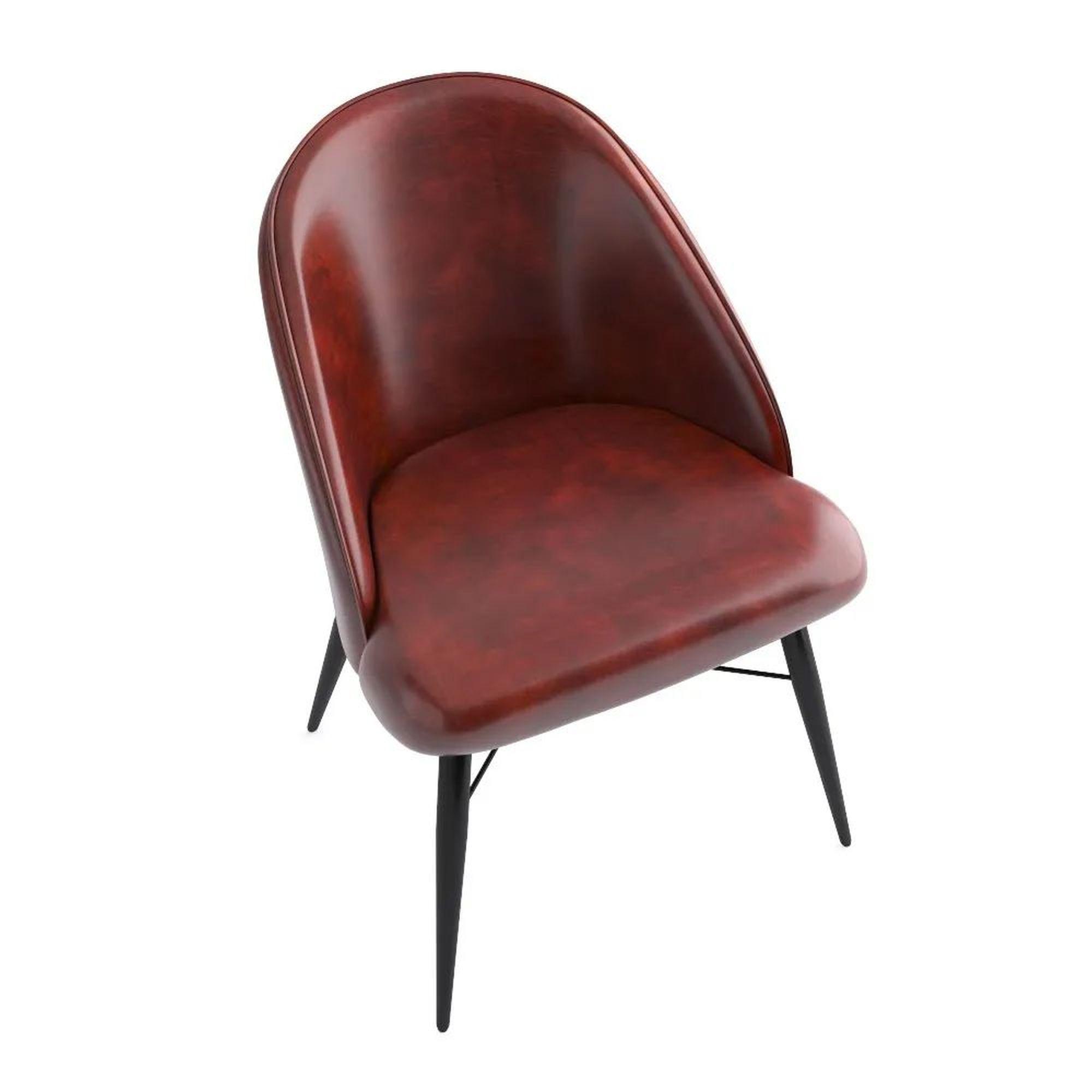 Product photograph of Bobby Chestnut Leather Dining Chair from Choice Furniture Superstore.