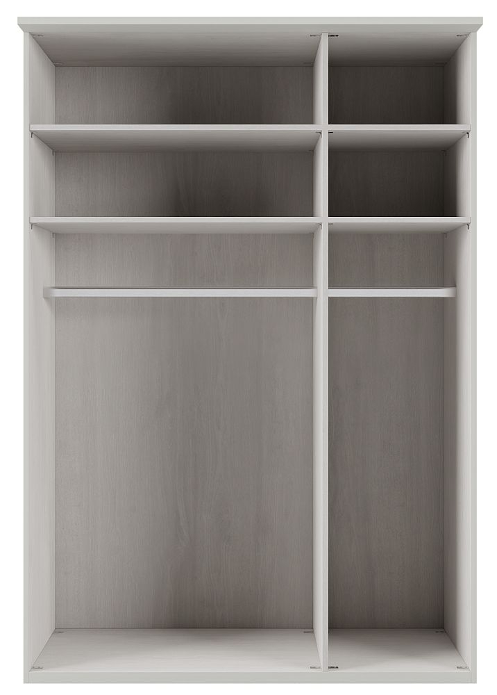 Product photograph of Cambridge White 3 Door Wardrobe - W 150cm from Choice Furniture Superstore.