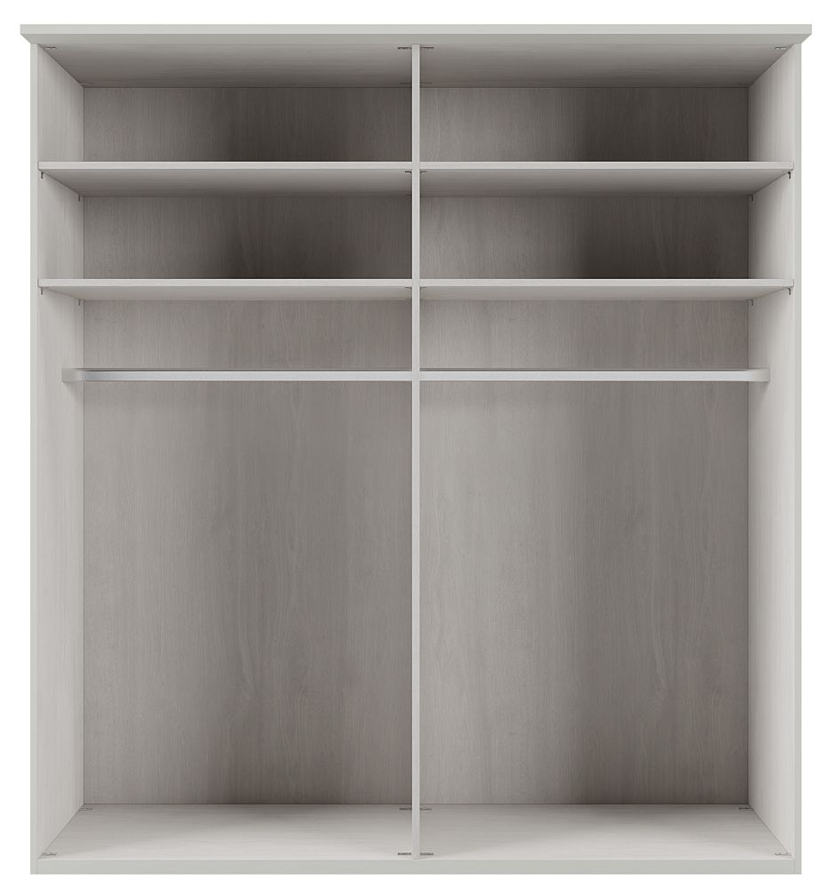 Product photograph of Wiemann Cambridge White 4 Door Wardrobe - W 200cm from Choice Furniture Superstore.