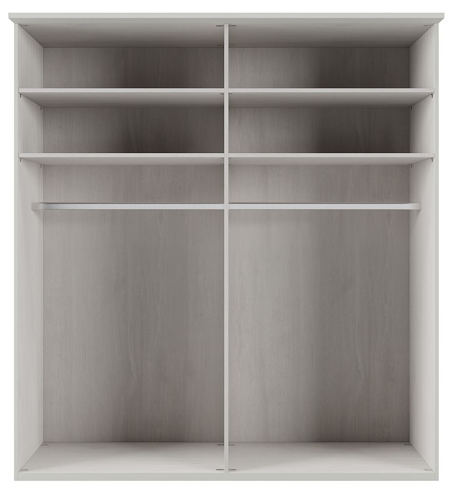 Product photograph of Wiemann Cambridge White 4 Door Wardrobe With 2 Mirror Front - W 200cm from Choice Furniture Superstore.