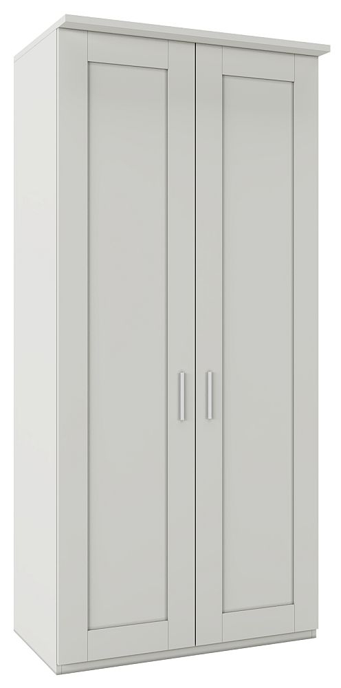 Product photograph of Wiemann Cambridge Champagne 2 Door Wardrobe - W 100cm from Choice Furniture Superstore.