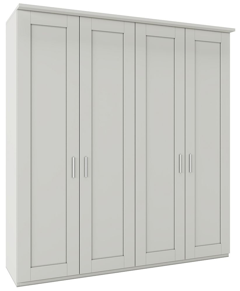 Product photograph of Cambridge Champagne 4 Door Wardrobe - W 200cm from Choice Furniture Superstore.
