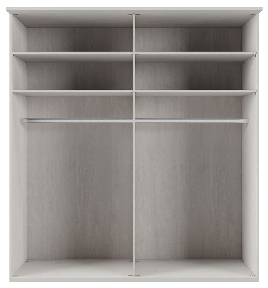 Product photograph of Wiemann Cambridge Grey 4 Door Wardrobe - W 200cm from Choice Furniture Superstore.