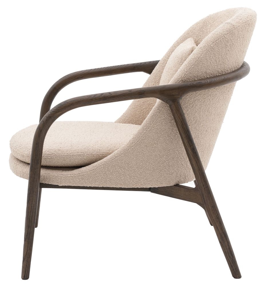 Product photograph of Alegra Taupe Fabric Armchair from Choice Furniture Superstore.