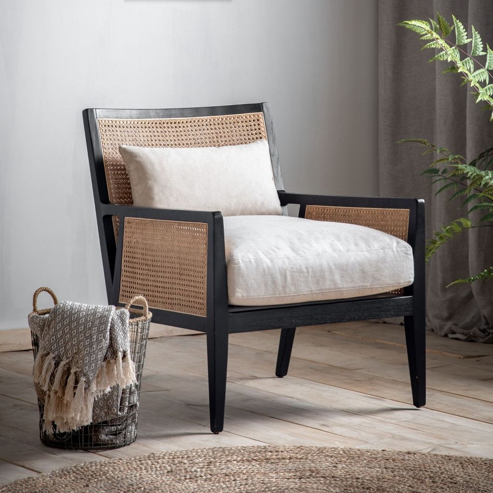 Product photograph of Jovie Cream Rattan Armchair from Choice Furniture Superstore.