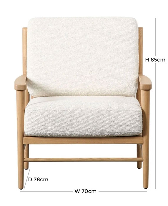 Product photograph of Odesa Cream Fabric Armchair from Choice Furniture Superstore.