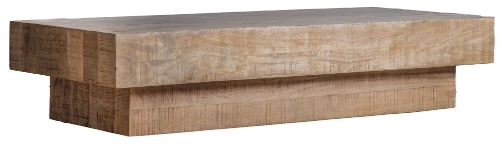 Product photograph of Laylah Natural Mango Wood Coffee Table from Choice Furniture Superstore.