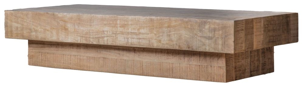 Product photograph of Iowa Natural Mango Wood Coffee Table from Choice Furniture Superstore.