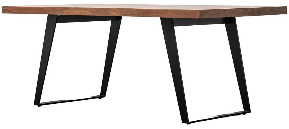 Product photograph of Newington Natural Acacia 6 Seater Dining Table from Choice Furniture Superstore.