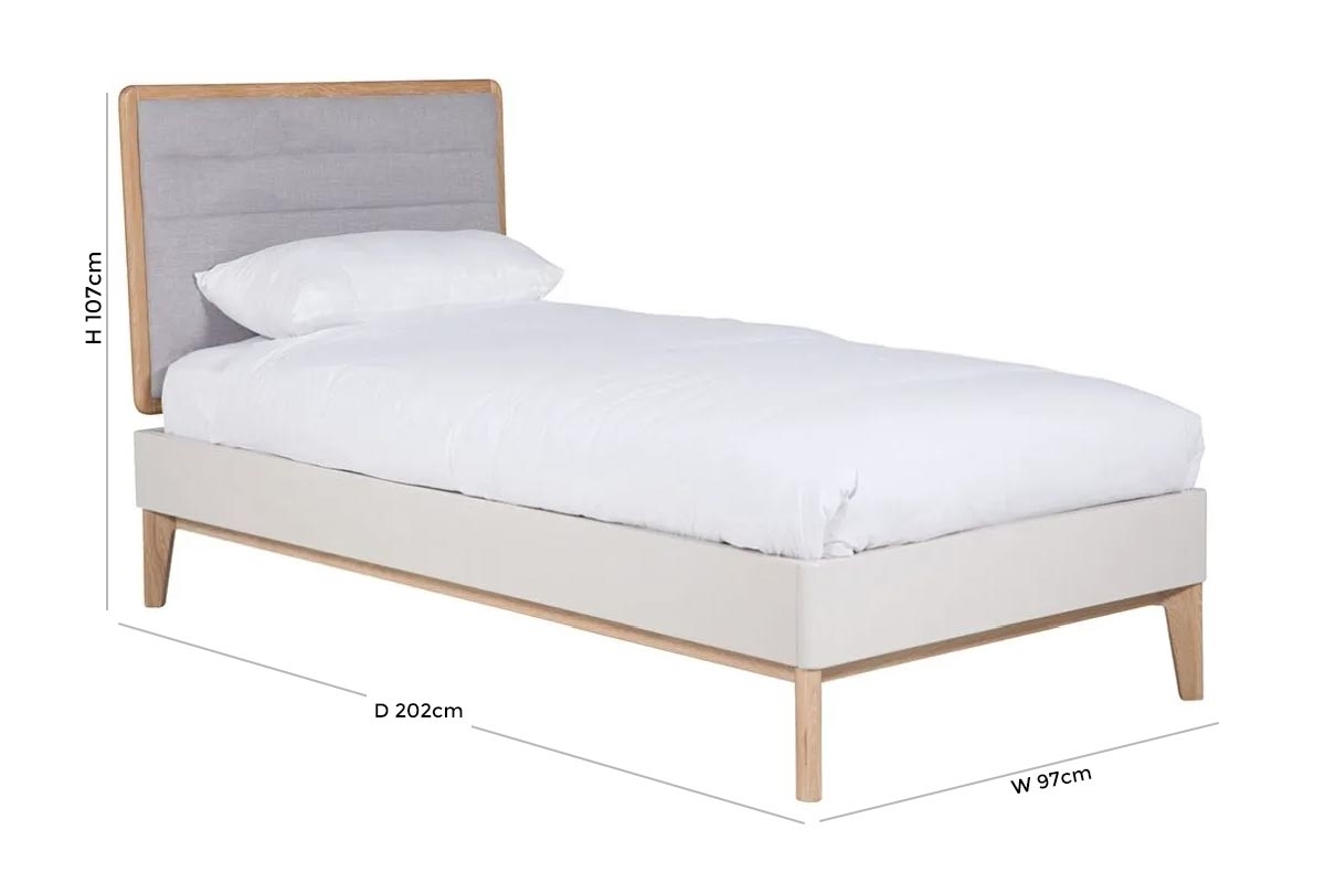 Product photograph of Vida Living Marlow Cashmere Oak Bed from Choice Furniture Superstore.