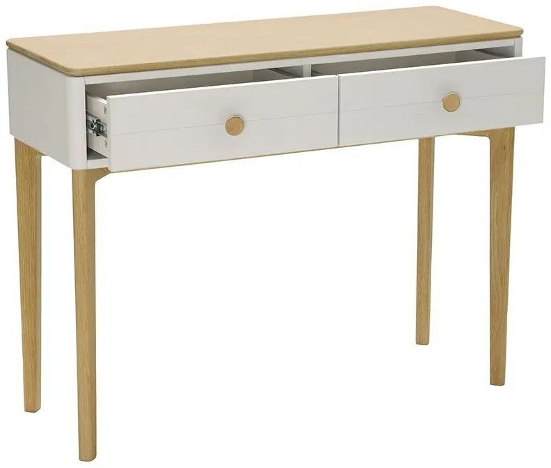 Product photograph of Vida Living Marlow Cashmere Oak Dressing Table from Choice Furniture Superstore.