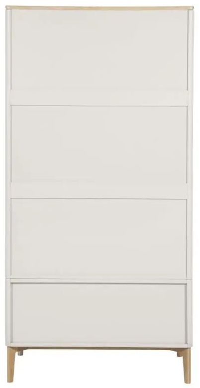 Product photograph of Vida Living Marlow Cashmere Oak 2 Door 1 Drawer Combi Wardrobe from Choice Furniture Superstore.