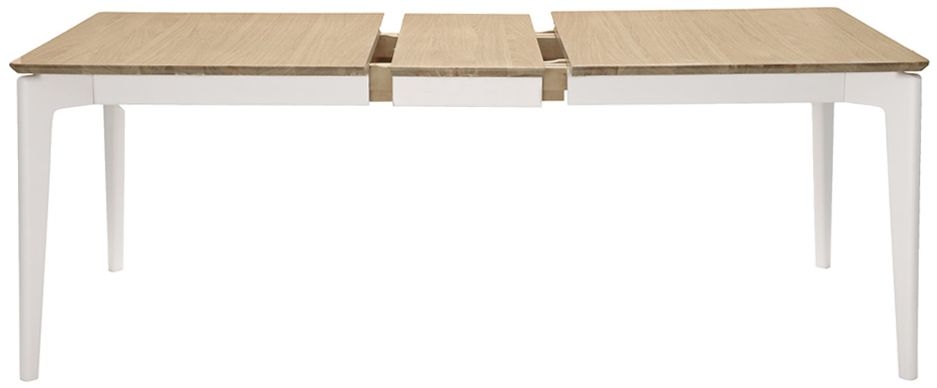 Product photograph of Vida Living Marlow Cashmere Oak Dining Table 160cm-200cm Rectangular Extending Top Seats 6 To 8 Diners from Choice Furniture Superstore.