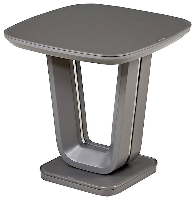 Product photograph of Vida Living Lazzaro Graphite Grey Matt Lamp Table from Choice Furniture Superstore.