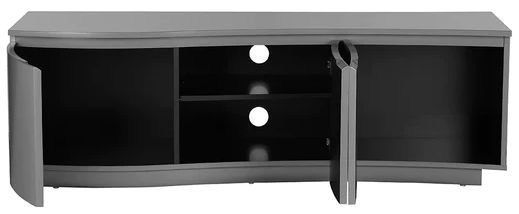 Product photograph of Vida Living Lazzaro Graphite Grey Matt Tv Cabinet With Led from Choice Furniture Superstore.