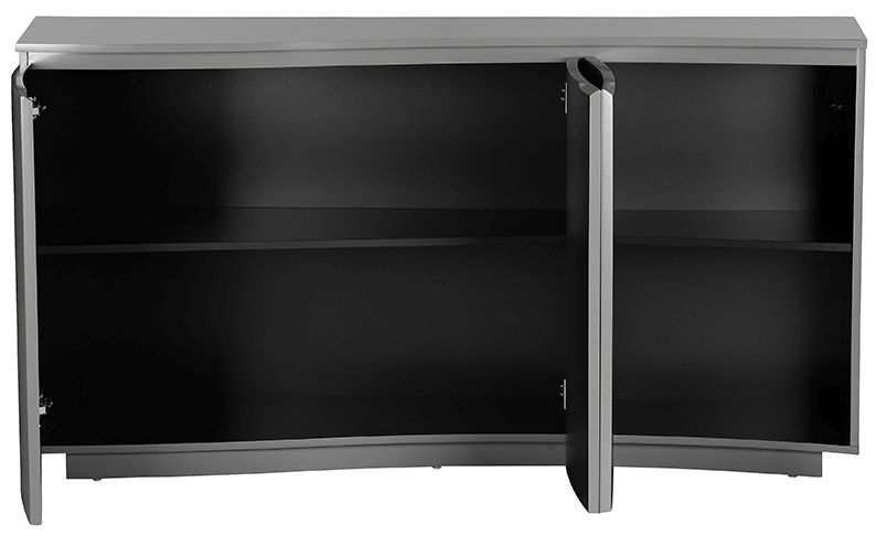 Product photograph of Vida Living Lazzaro Graphite Grey Matt Sideboard With Led from Choice Furniture Superstore.