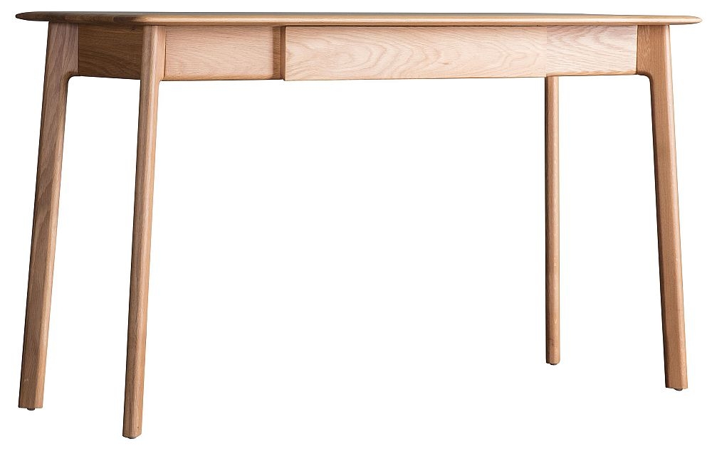 Product photograph of Madrid Oak 1 Drawer Desk from Choice Furniture Superstore.