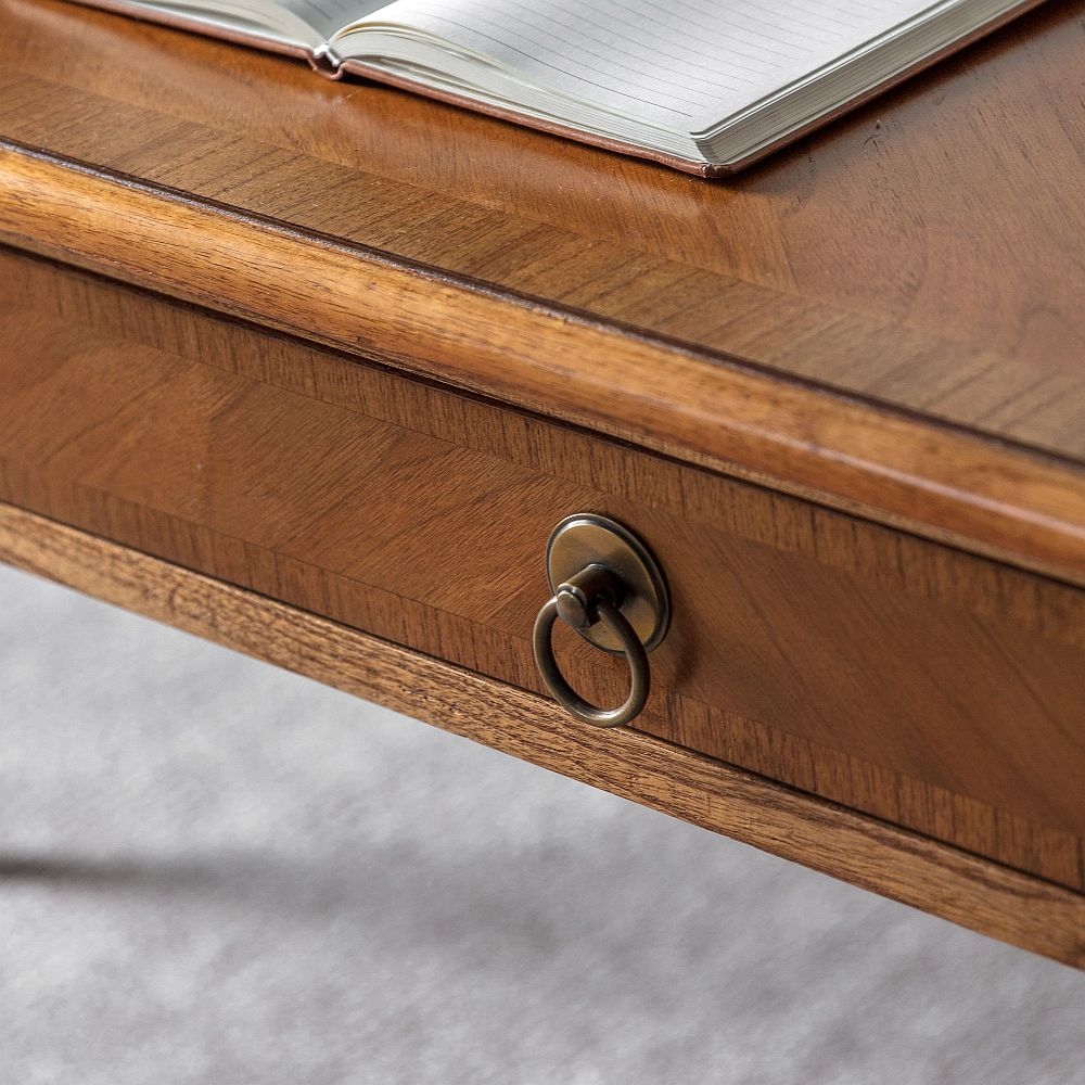 Product photograph of Chandler Walnut 2 Drawer Desk from Choice Furniture Superstore.