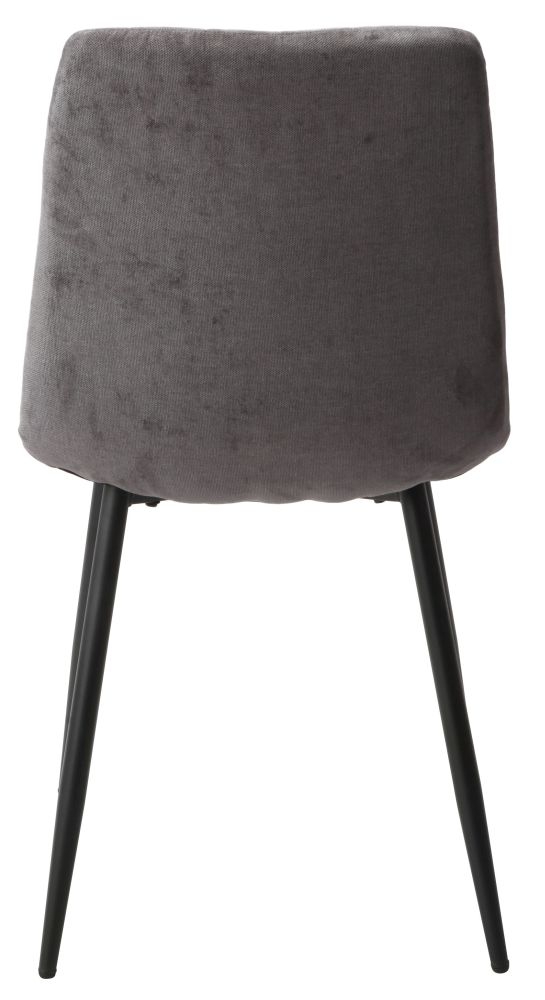 Product photograph of Aspen Straight Stitch Fabric Dining Chair With Black Tapered Legs Sold In Pairs from Choice Furniture Superstore.