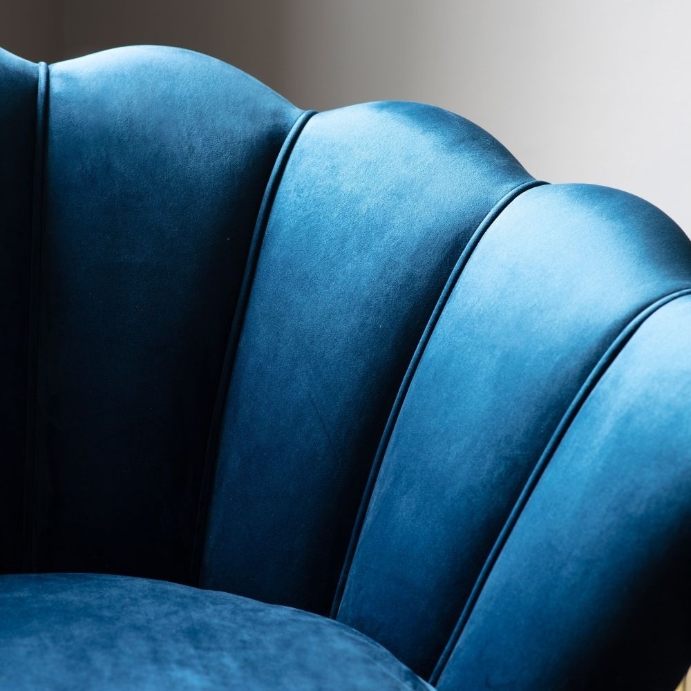 Product photograph of Clearance - Rivello Inky Blue Armchair - D17 from Choice Furniture Superstore.