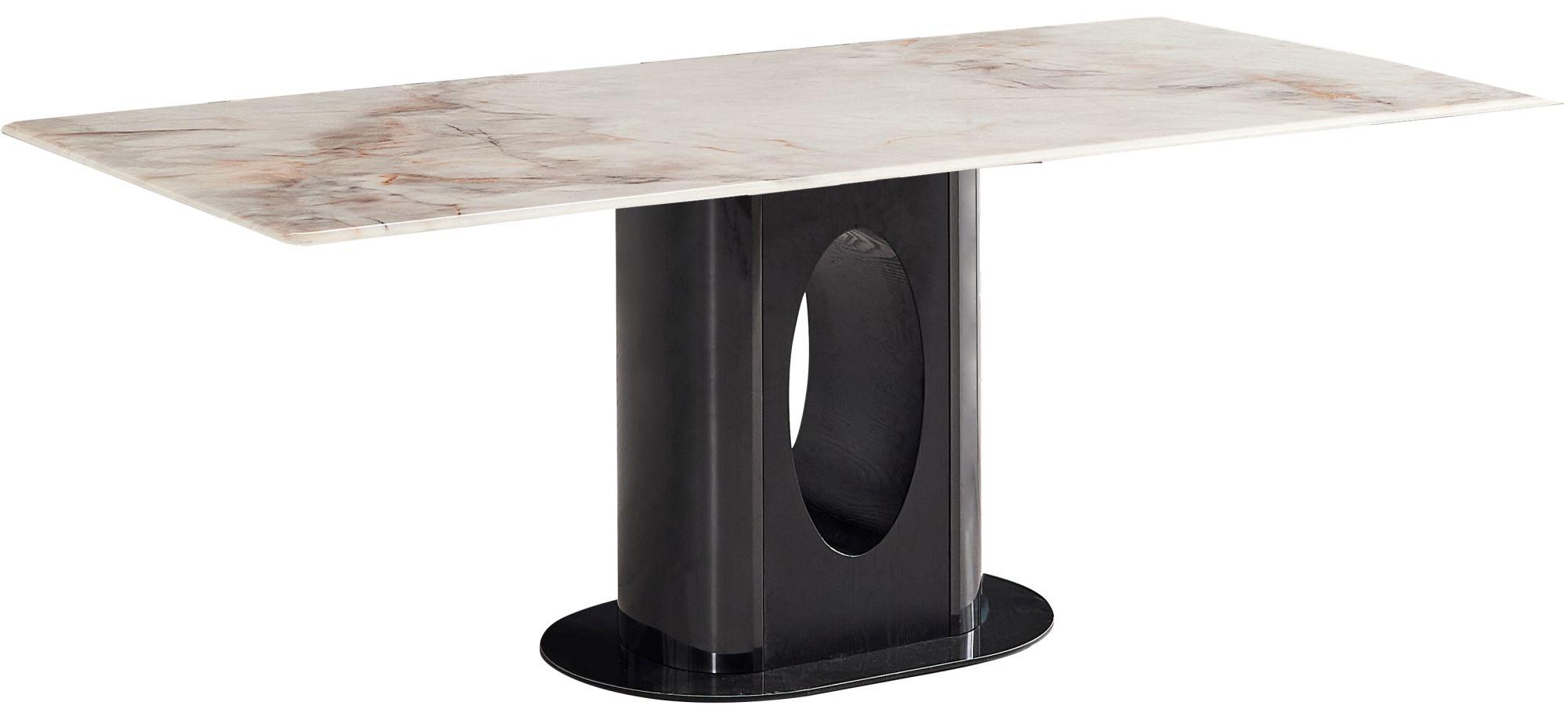 Product photograph of Sardis Marble 6 Seater Dining Table - Displayed In Ash Grey from Choice Furniture Superstore.