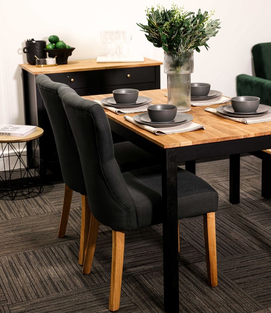 Product photograph of Naples Grey Velvet Fabric Dining Chair With Wooden Legs Sold In Pairs from Choice Furniture Superstore.