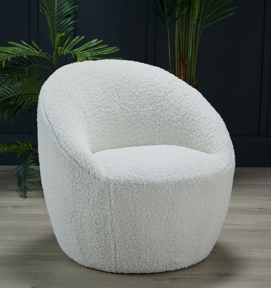 Product photograph of Cocoon Off White Accent Chair from Choice Furniture Superstore.