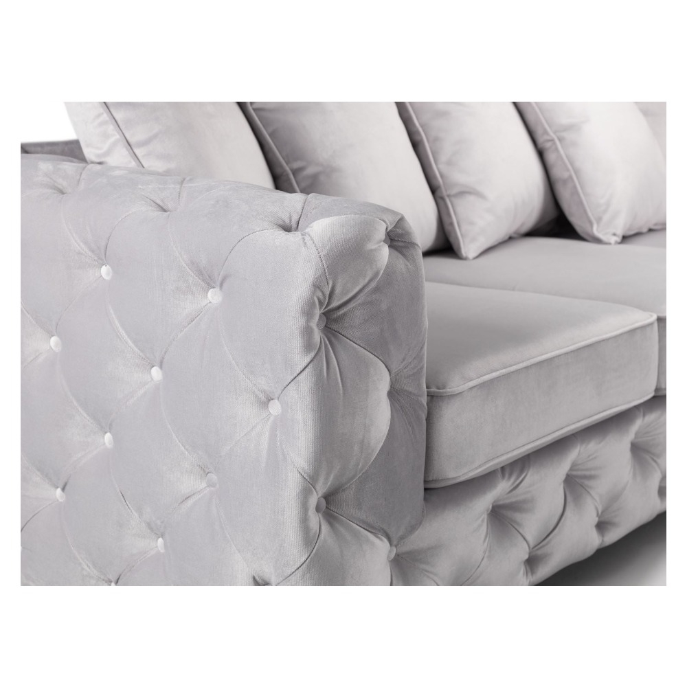 Product photograph of Ankara Silver 2 Seater Sofa from Choice Furniture Superstore.