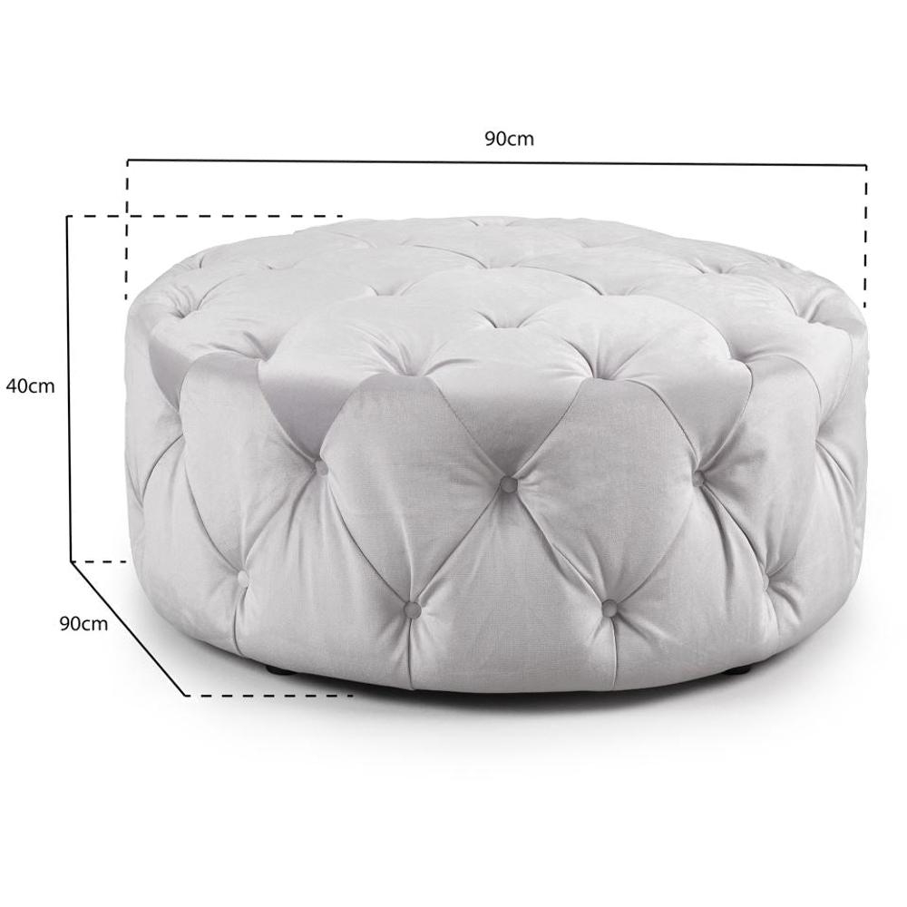 Product photograph of Ankara Silver Footstool from Choice Furniture Superstore.