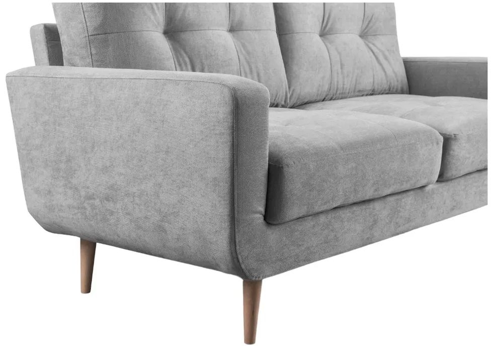 Product photograph of Aurora Grey Tufted 2 Seater Sofa from Choice Furniture Superstore.