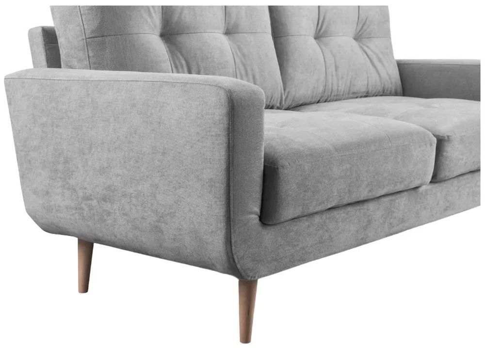 Product photograph of Aurora Grey Large Corner Sofa from Choice Furniture Superstore.