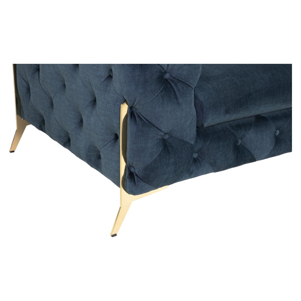 Product photograph of Chelsea Chesterfield Deep Ocean 2 Seater Sofa from Choice Furniture Superstore.