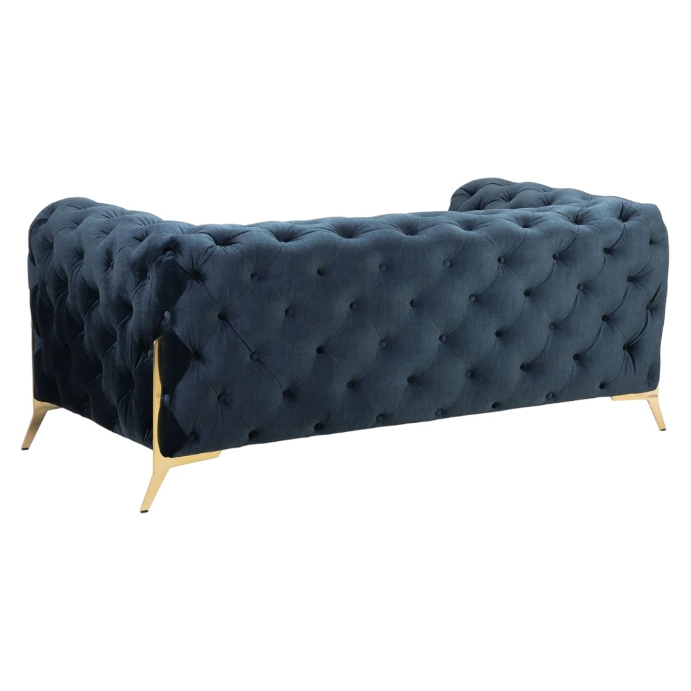 Product photograph of Chelsea Chesterfield Deep Ocean 3 2 Seater Sofa from Choice Furniture Superstore.