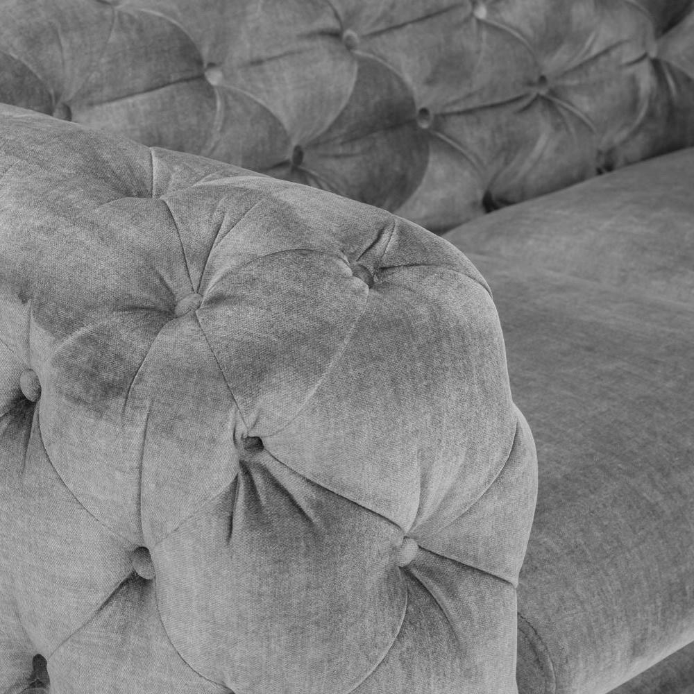 Product photograph of Chelsea Chesterfield Grey Tufted 3 Seater Sofa from Choice Furniture Superstore.