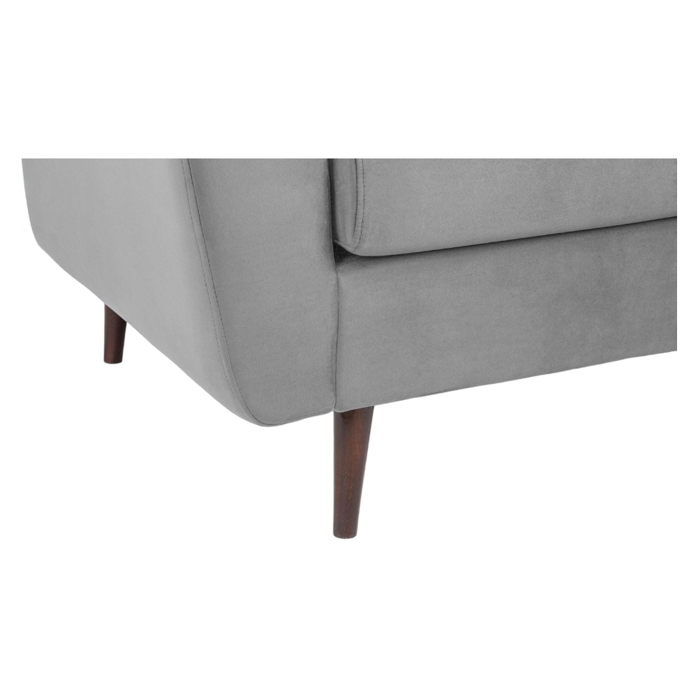 Product photograph of Halston Plush Grey 2 Seater Sofa from Choice Furniture Superstore.