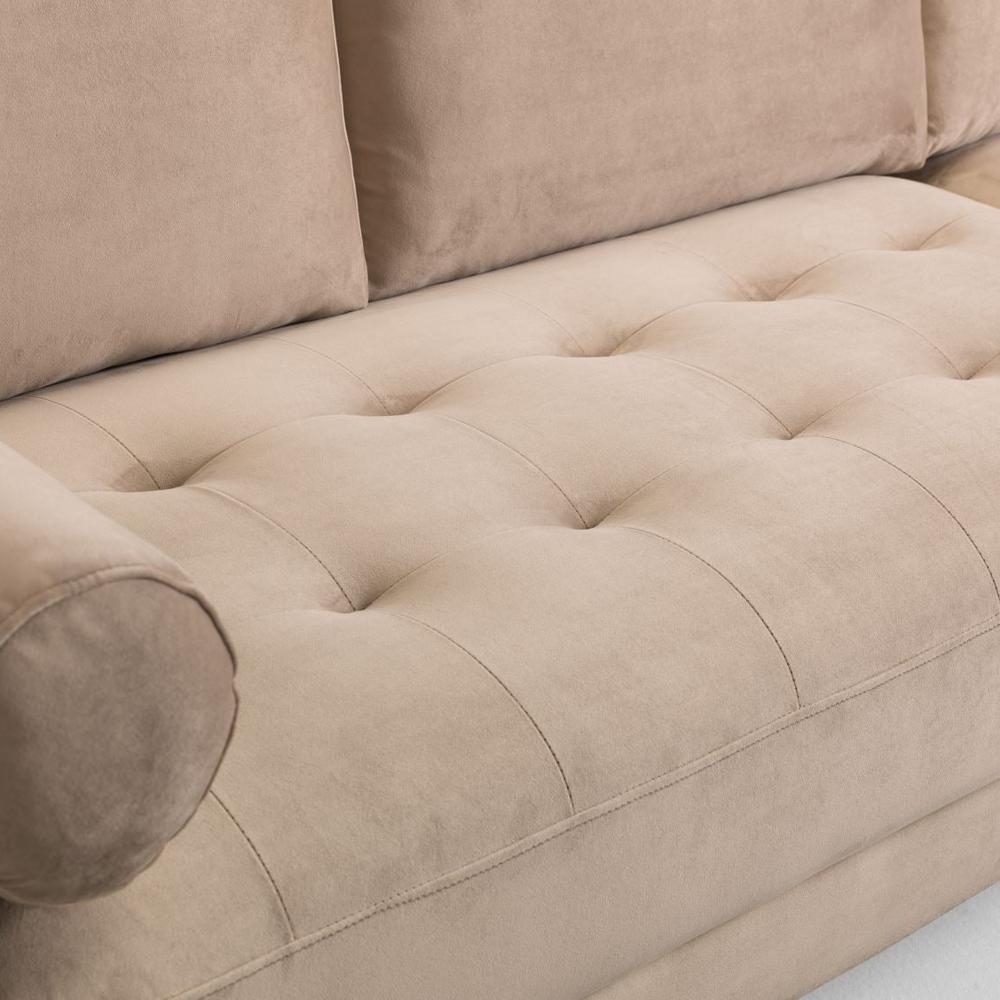 Product photograph of Harper Plush Beige 3 Seater Sofa from Choice Furniture Superstore.