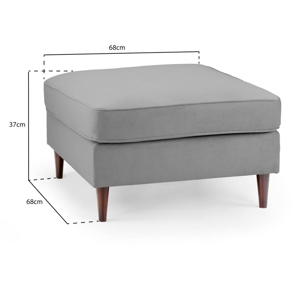 Product photograph of Harper Plush Beige Footstool from Choice Furniture Superstore.