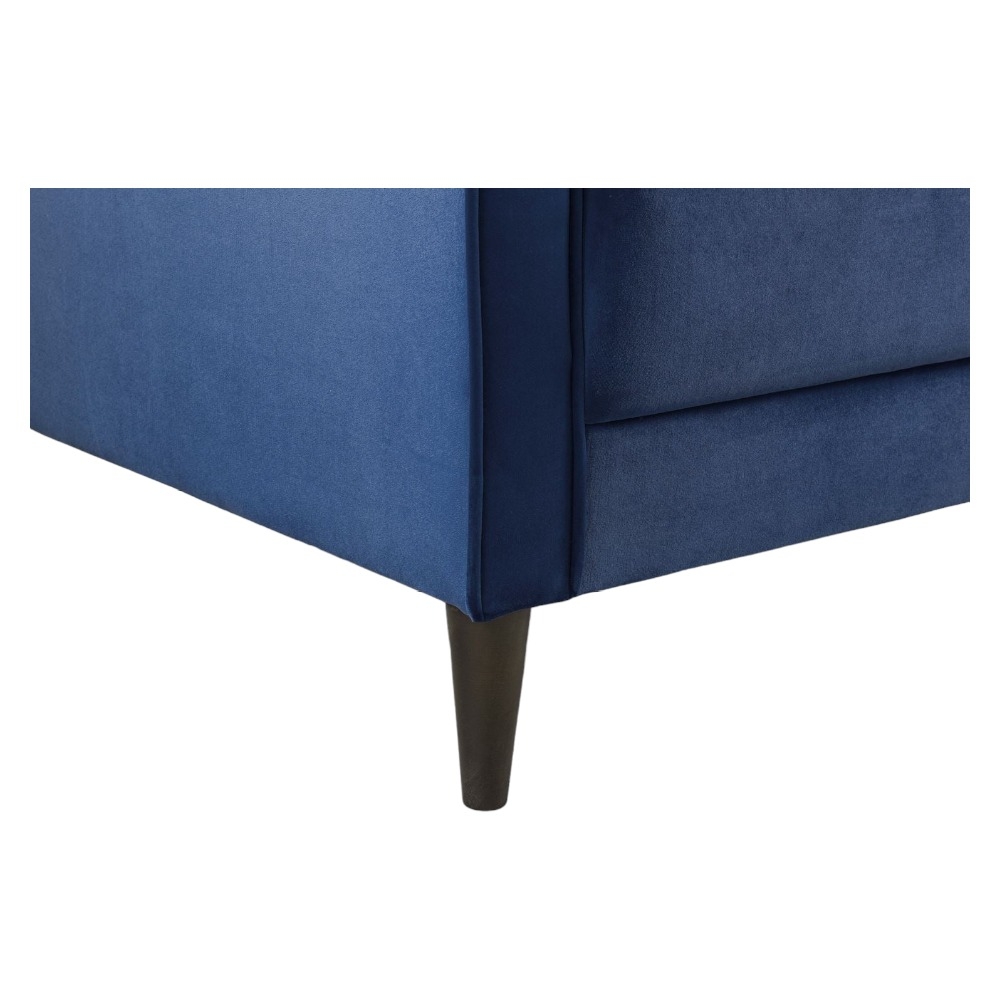 Product photograph of Harper Plush Blue 2 Seater Sofa from Choice Furniture Superstore.