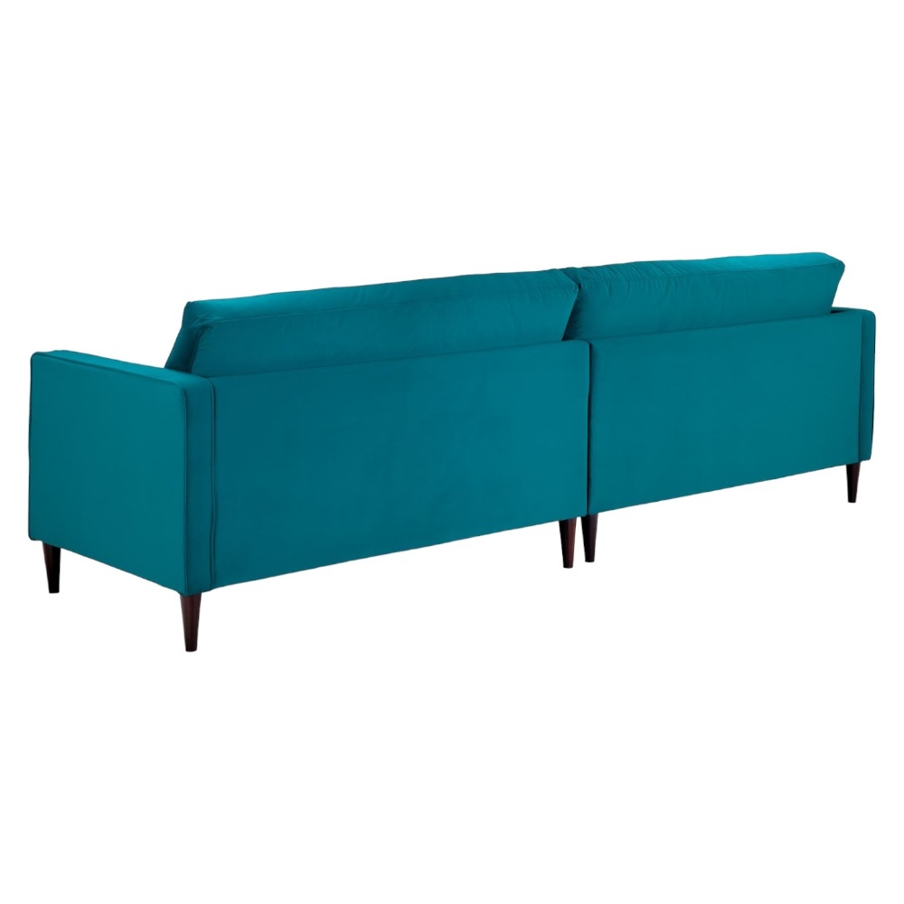 Product photograph of Harper Plush Teal 4 Seater Sofa from Choice Furniture Superstore.