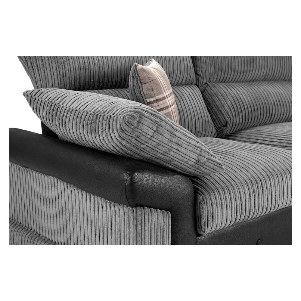 Product photograph of Logan Black And Grey Swivel Chair Sofa from Choice Furniture Superstore.