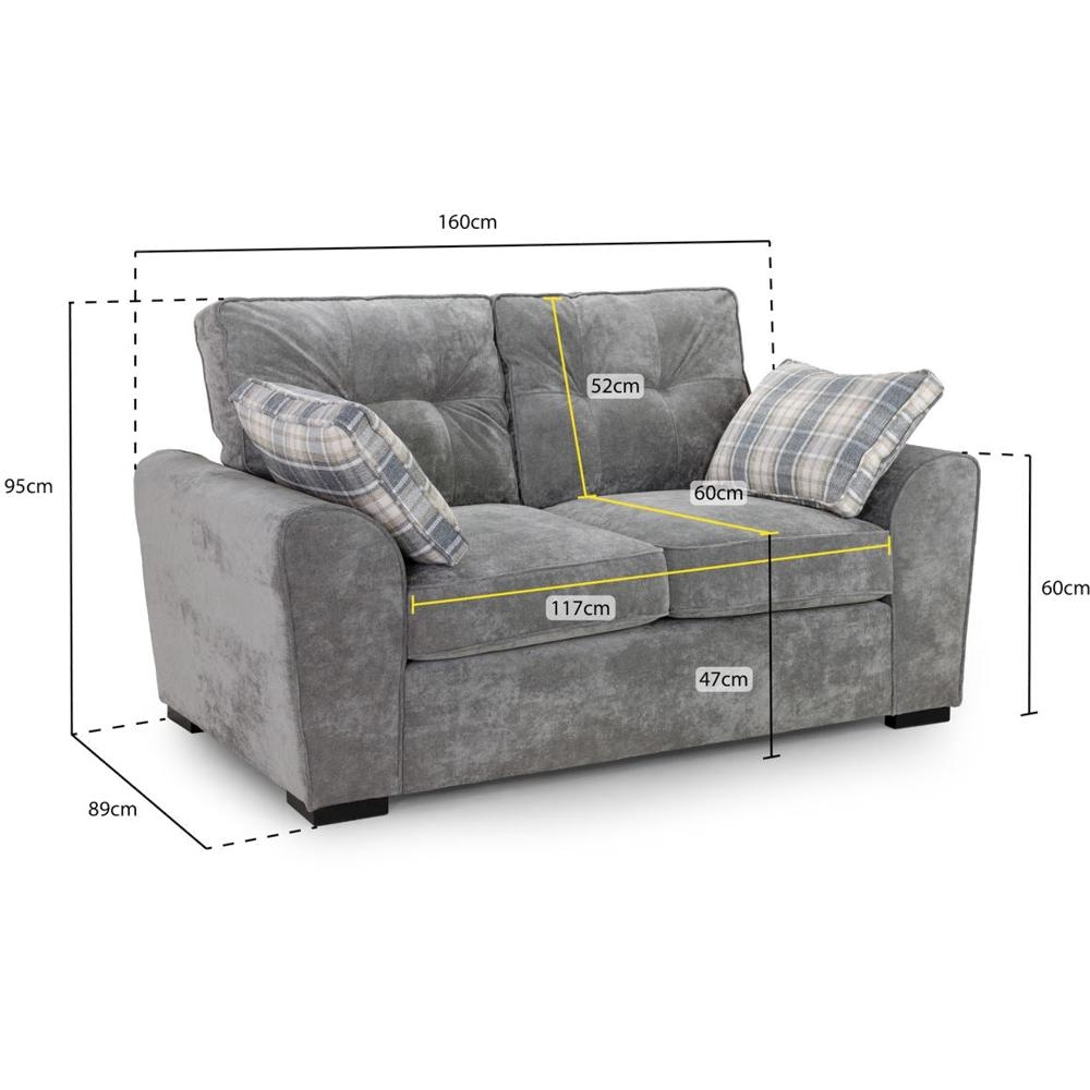 Product photograph of Maxwell Grey Tufted 2 Seater Sofa from Choice Furniture Superstore.