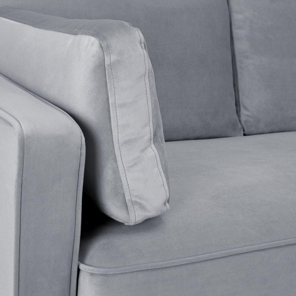 Product photograph of Munich Plush Grey Tufted 4 Seater Sofa from Choice Furniture Superstore.