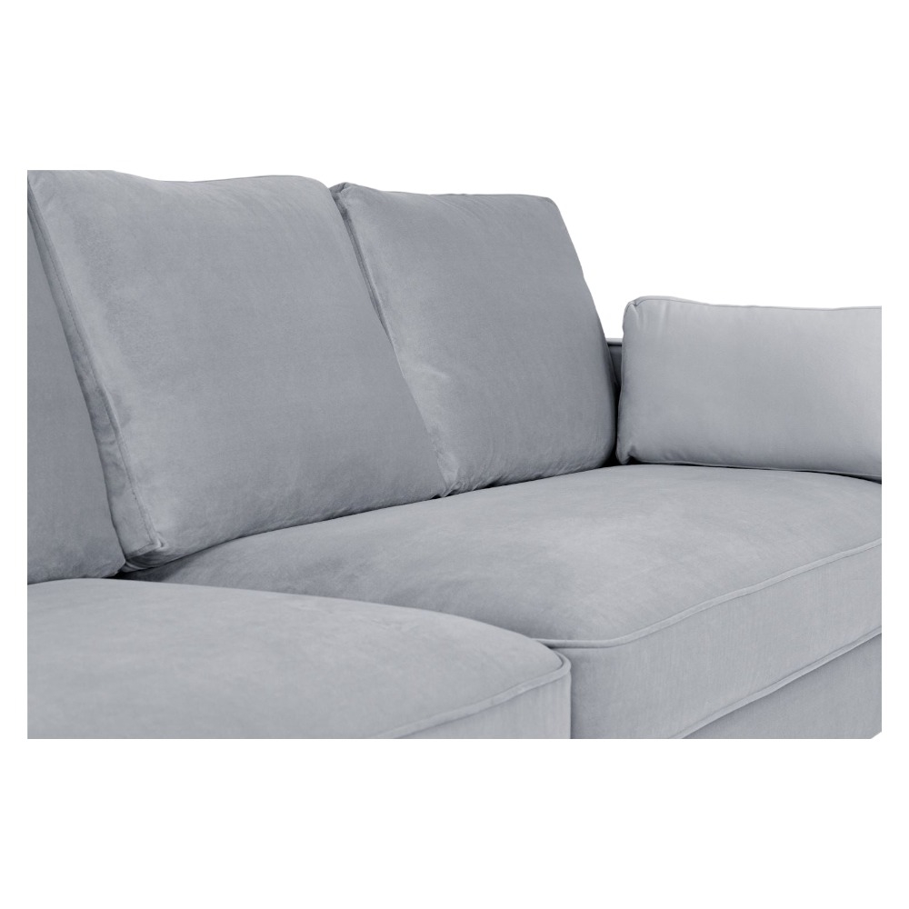 Product photograph of Munich Plush Grey Tufted 4 Seater Sofa from Choice Furniture Superstore.