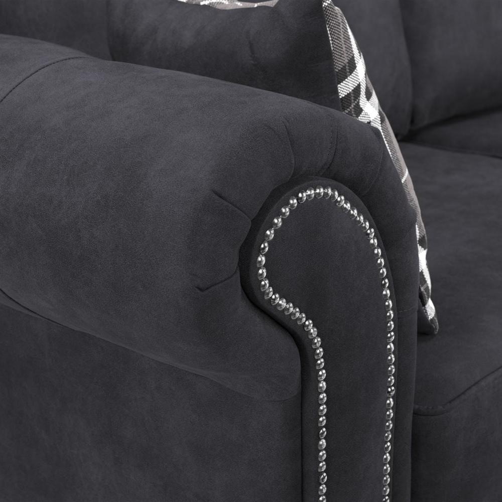 Product photograph of Oakland Charcoal 2 Seater Sofa from Choice Furniture Superstore.