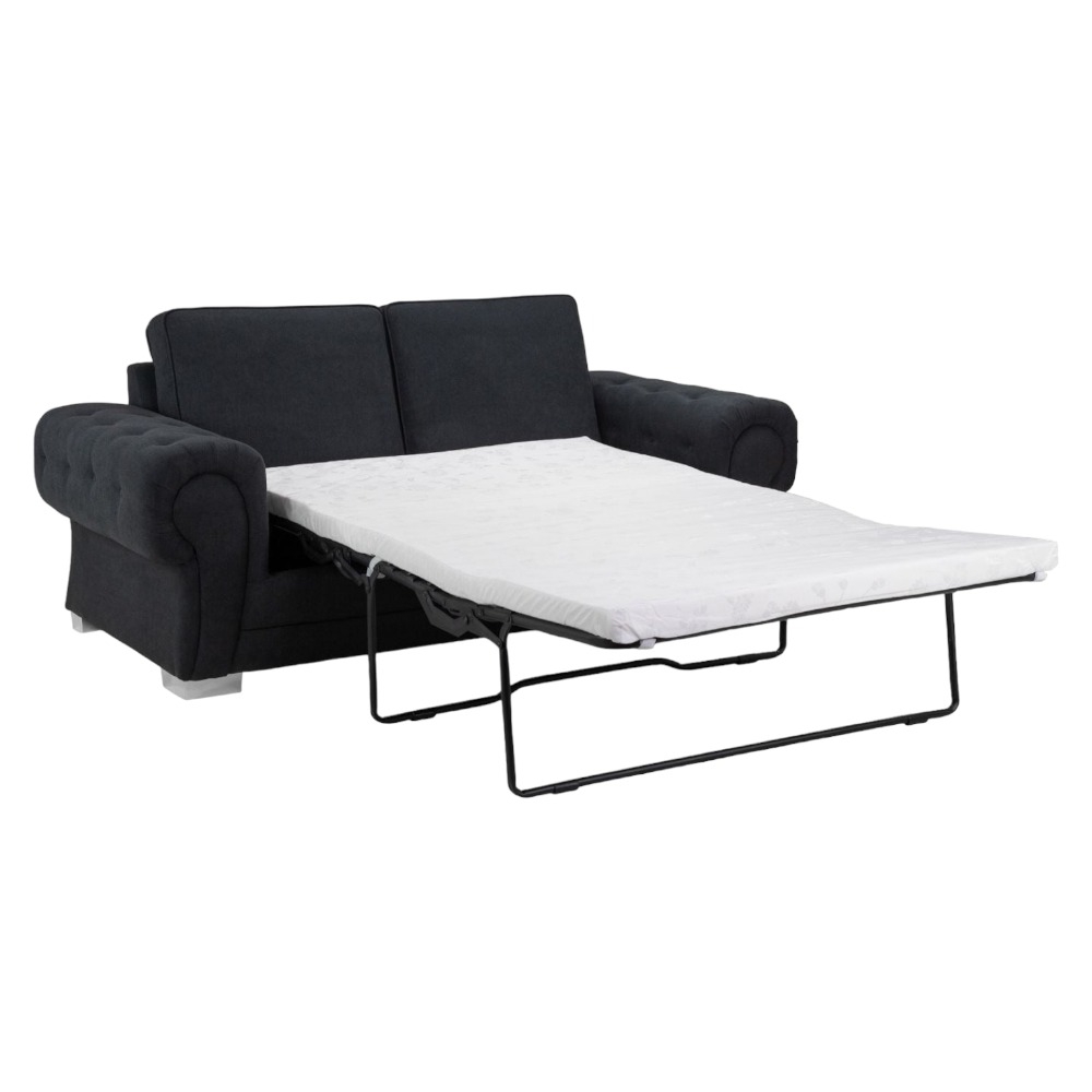 Product photograph of Verona Black 3 Seater Sofabed from Choice Furniture Superstore.