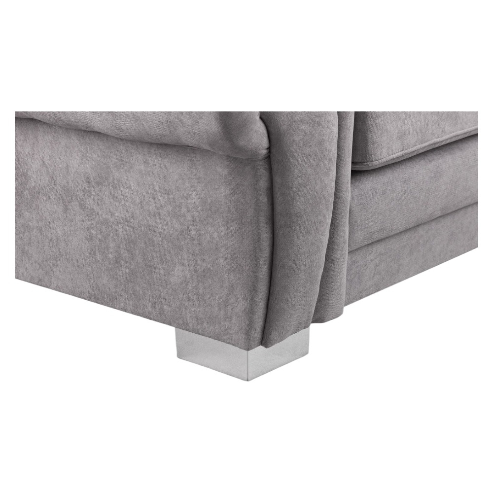 Product photograph of Verona Scatterback Grey Swivel Chair Sofa from Choice Furniture Superstore.